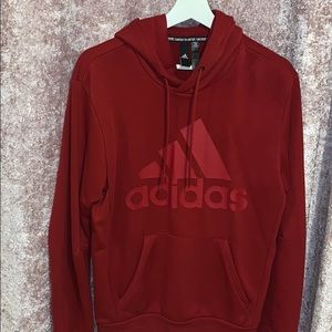 Adidas red hoodie